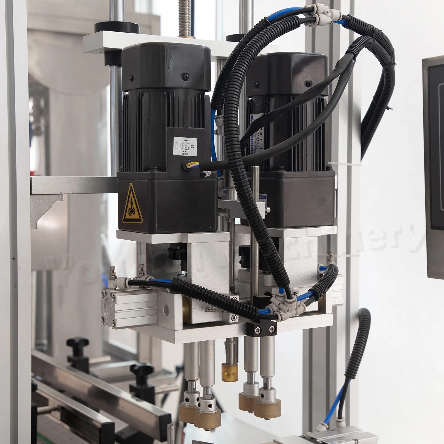 YL-L Fully Automatic 4 Head Jam Jar Filler Cosmetic Cream Paste Filling Capping Labeling Machine Production Line