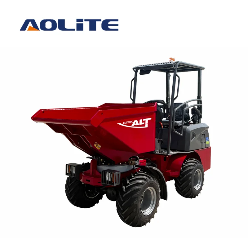 AOLITE EWD16 Китай мини-Электрический многофункциональный колесный самосвал с батарейным питанием полный привод небольшой 1600 кг