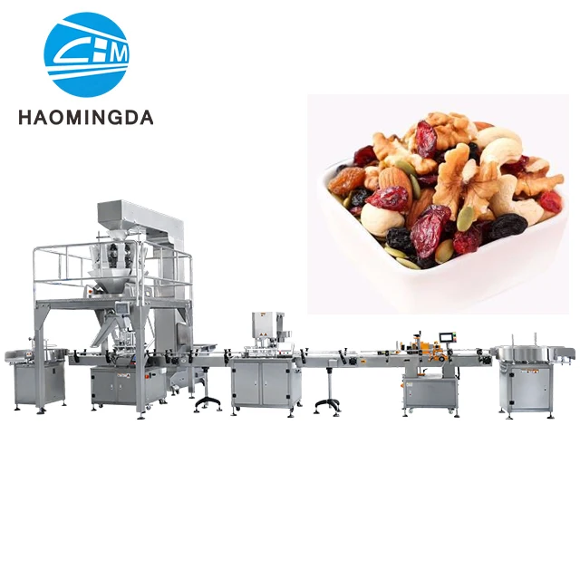 High Speed Mix Fruits Pineapple Strawberries Peaches And Mango Jar Bottle Cans Filling Capping  Labeling machine