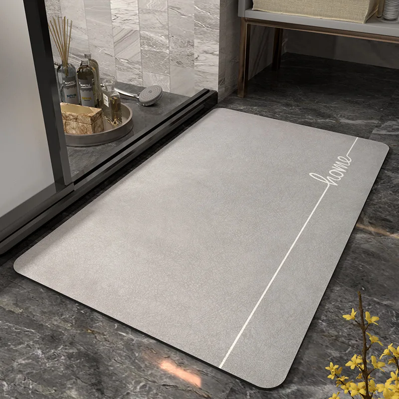 WXCCF Factory new design anti slip quick dry bathroom diatomite soft bath mat