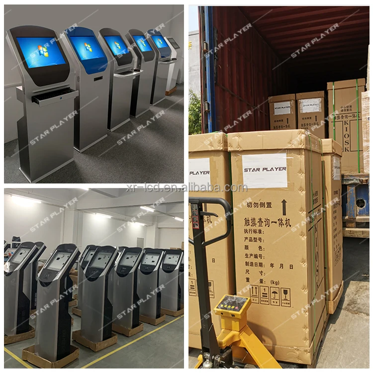  Беспроводная система очереди для больниц 17 19 22 дюйма с поддержкой индивидуальной печати и идентификации по отпечатку пальца