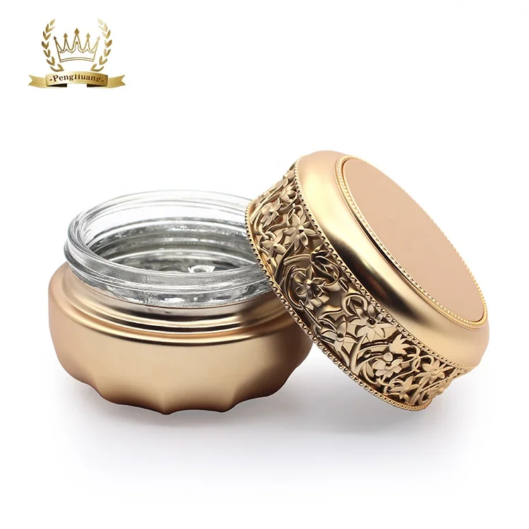 
Gold painting glass cream jar 30g 50g glass serum bottle 40ml 100ml 120ml with gold pump cosmetics cream glass bottles and jars 