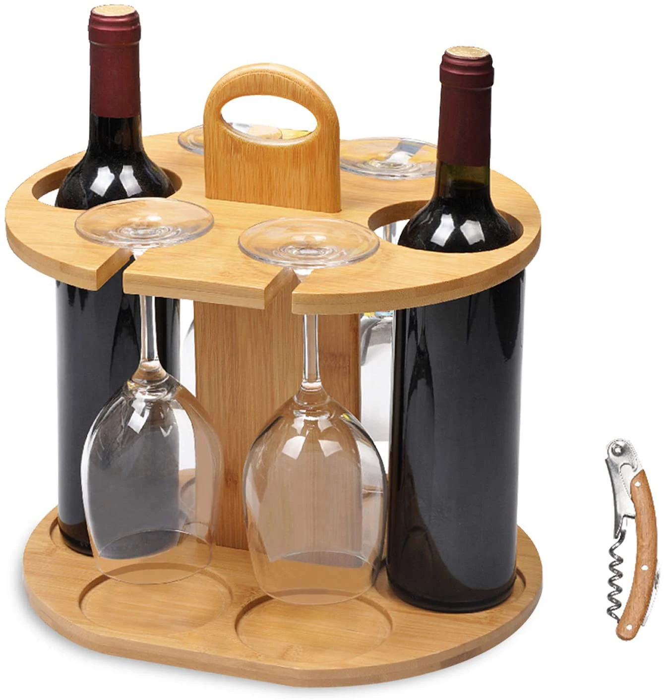Wholesale Bamboo Wine Holder For Bottle Wine Rack Wood Wine Bottle Coolders