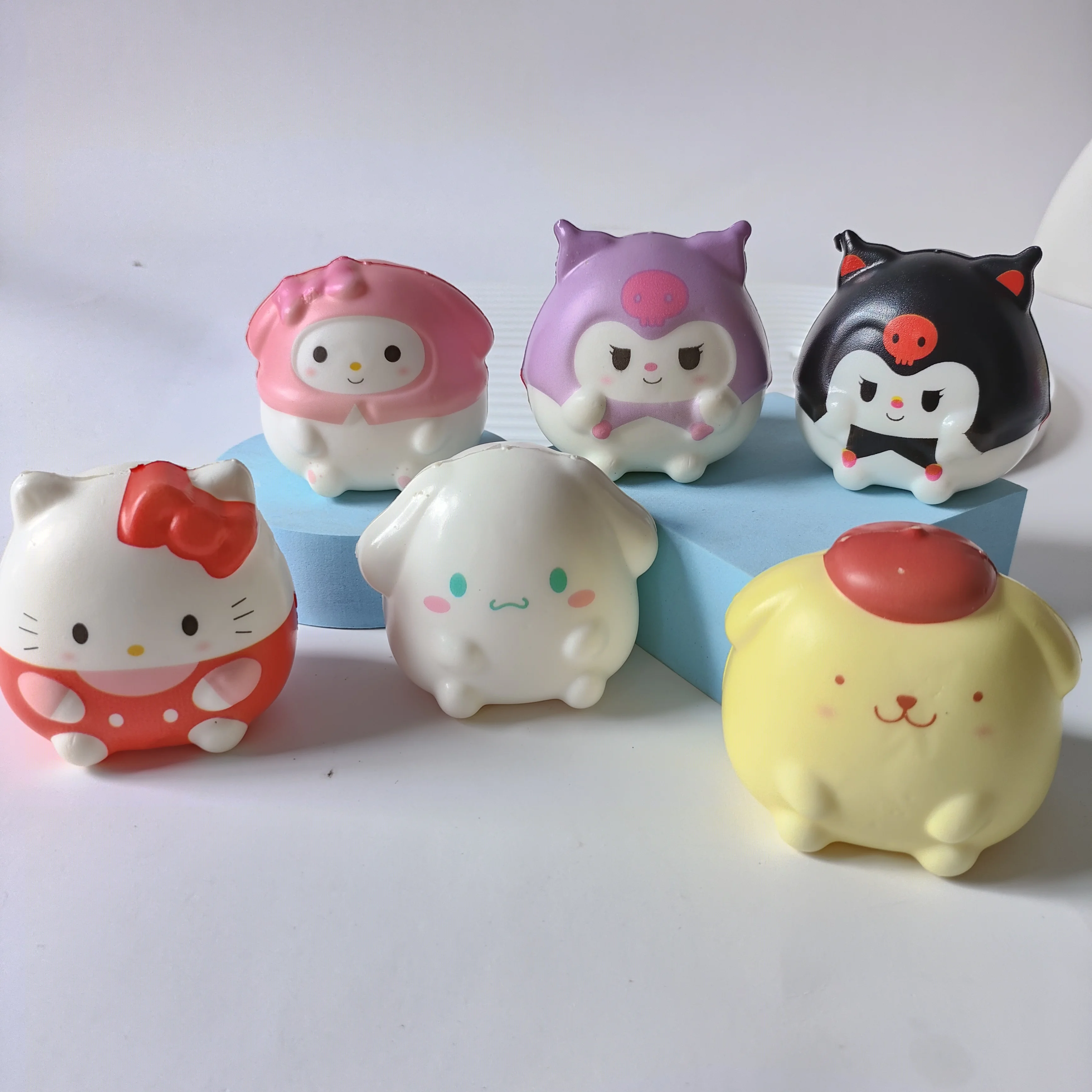 Wholesale Stress Relief Pu all kinds of small toys anime character dolls cartoon stress relief characters gifts for children