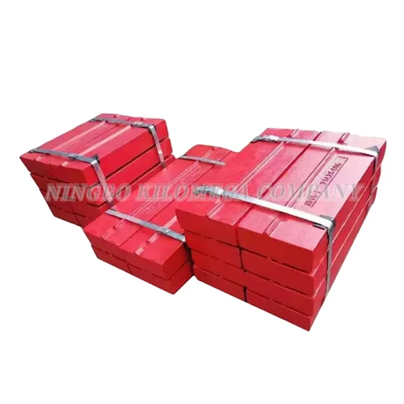 Manufacturer  Blow Bar High Quality Customized  Impact Crusher Spare Parts Blow Bar wearing plates
