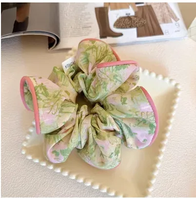 2024 new Mori floral big circle female tie headstring summer sweet simple headwear
