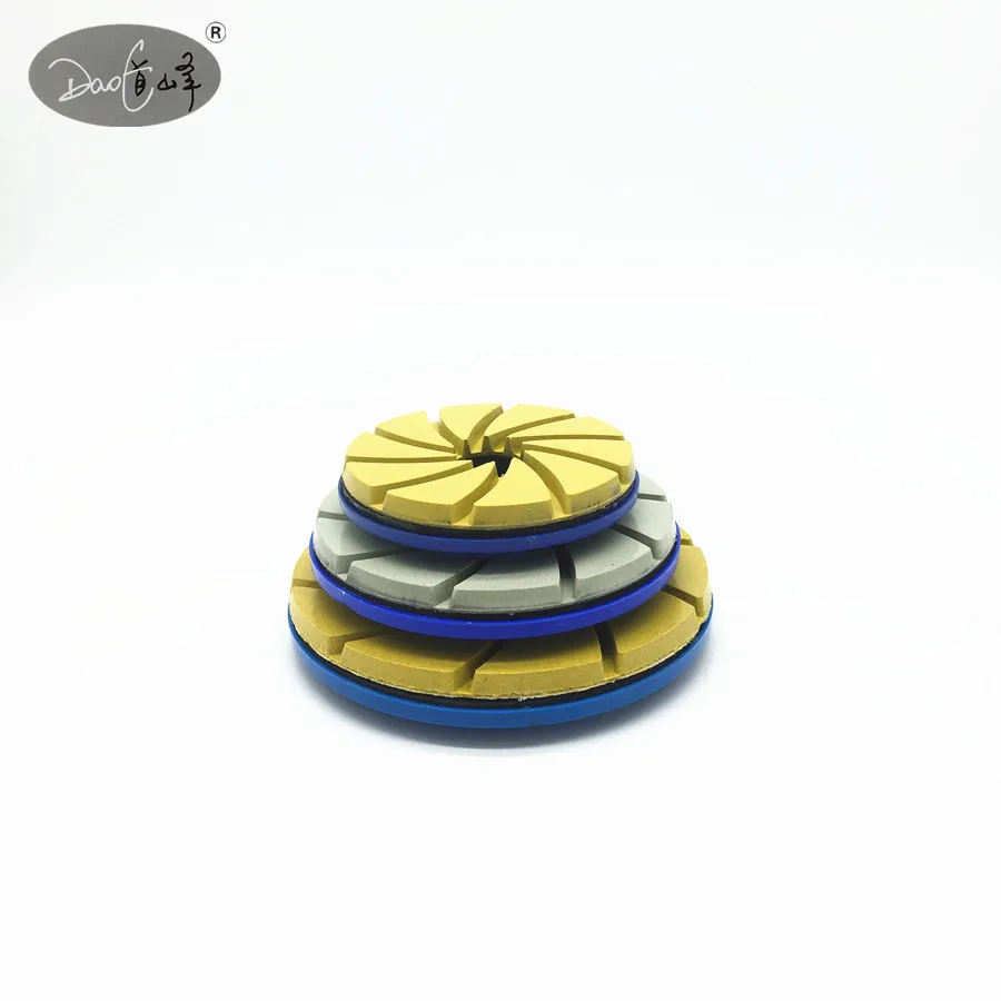 4 inch angle grinder polishing pads, angle grinder, Snail lock backing diamond resin pad