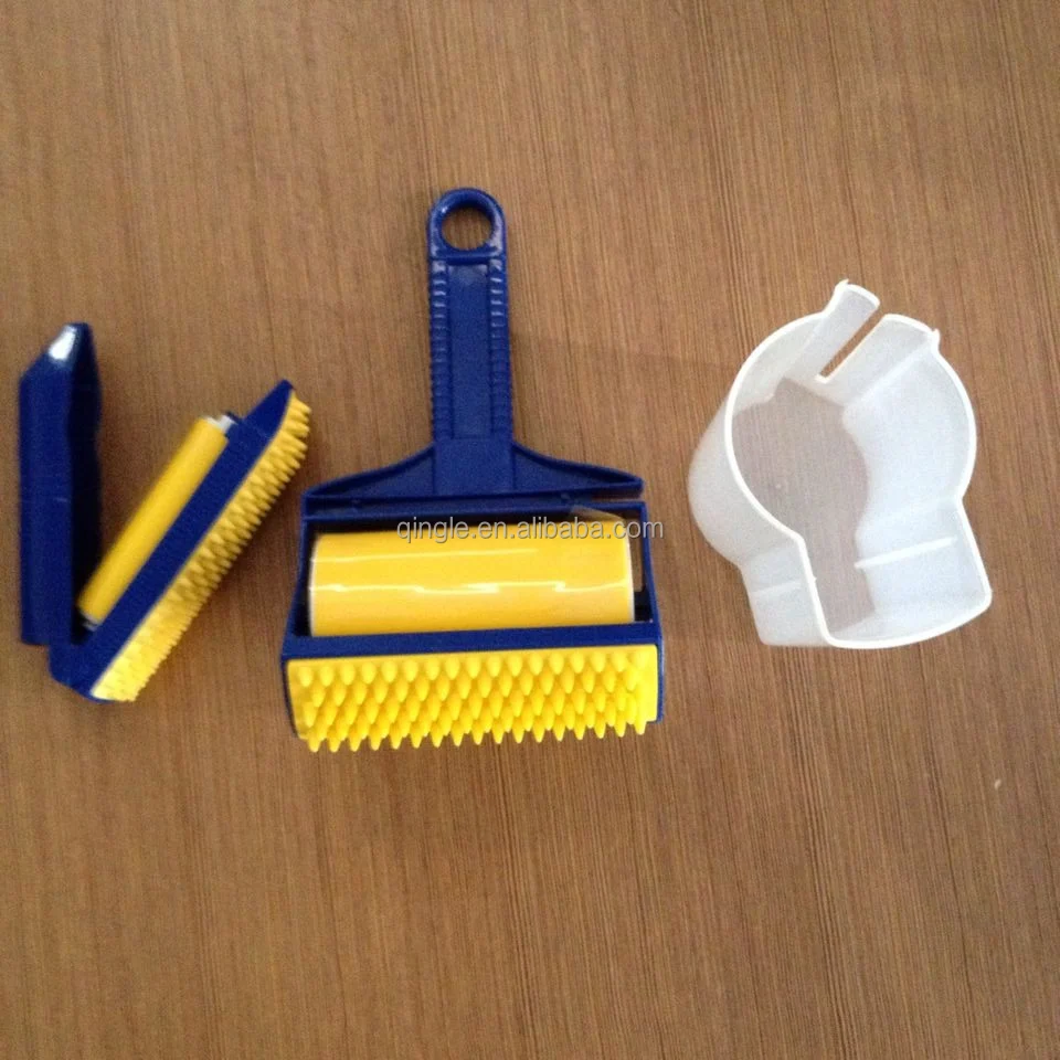 Qingle 2 шт. моющийся липкий ролик для ворса с мягкой щеткой для домашних животных для удаления пыли