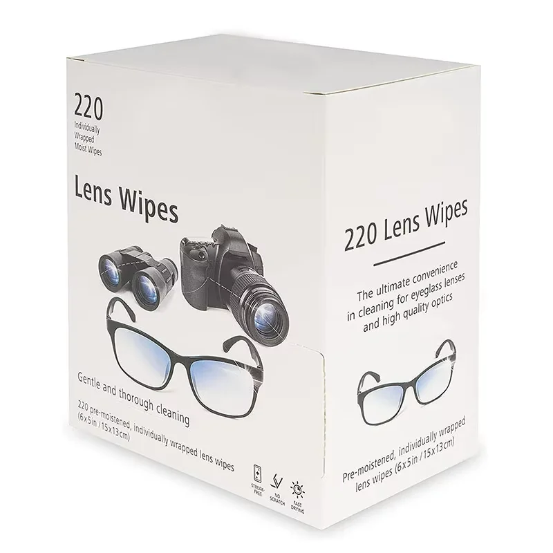 Individual Package Cloth Tissues Eyeglasses Cleaning Anti-fog Spectacles Glasses Lens Wipes