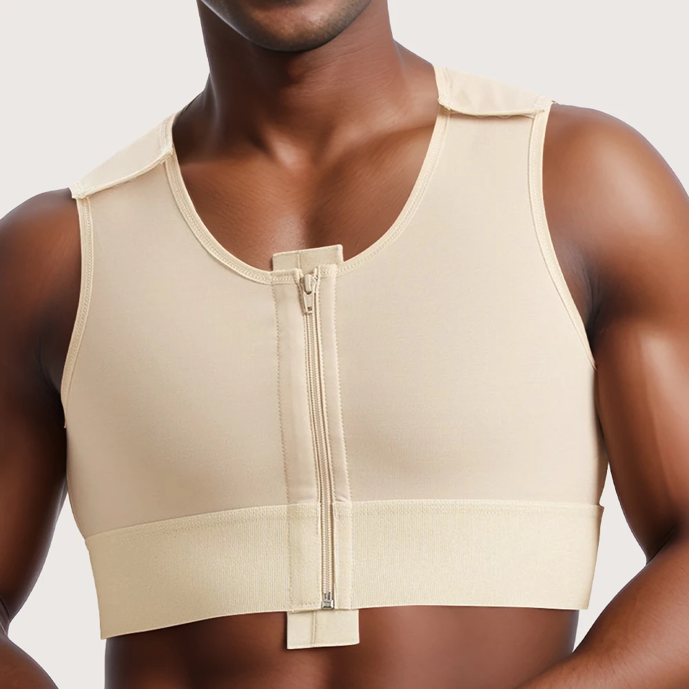 S-SHAPER Men Post Surgical Posture Improvement Slimming Body Shaper Shapewear Tops