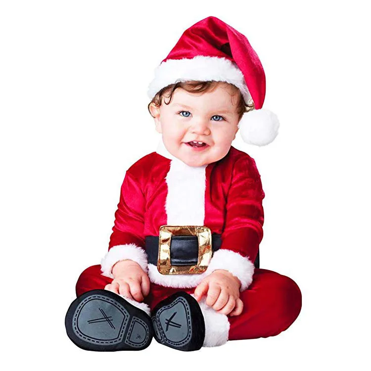 Baby Christmas Clothes Newborn Romper Father Christmas Elf Elk Little Snowman Styling Clothes Set Infant Show Costume