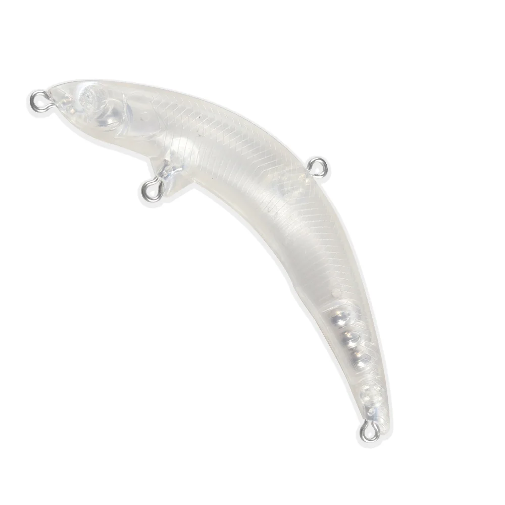 JOHNCOO 87mm 6.9g DIY Fishing Lure Blank Unpainted Hard Plastic Fishing Lures