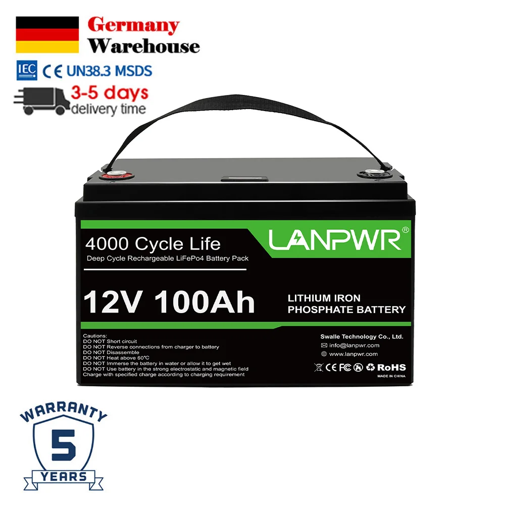 Аккумулятор LANPWR 12 В LFP 24 51 2 100 А/ч 300