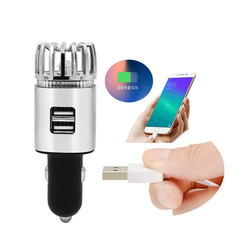 US, UK, Japan Hot Selling Amazon Bestseller 2020 (Car Air Purifier with Dual USB ports JO-6291)
