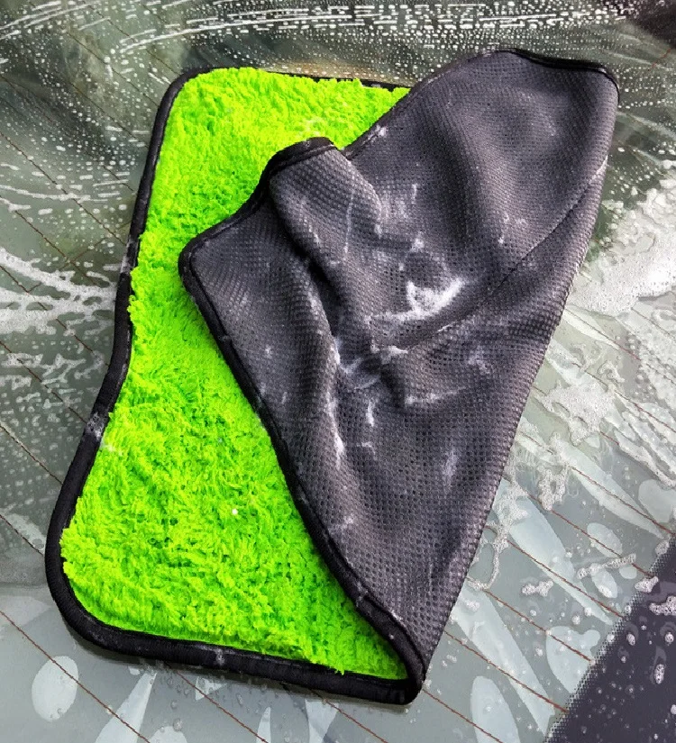 OEM Water Absorbent Double Sided Wash Towel 800GSM Microfiber Cleaning Cloth Coral Fleece Cloth Towel