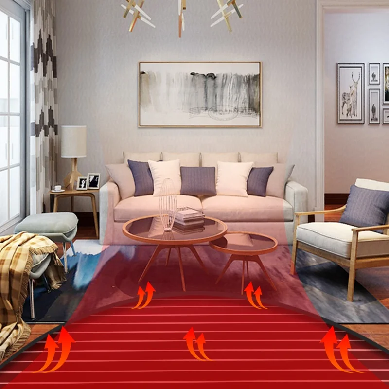 Factory custom PTC electric underfloor heating roof pad graphene heat mat