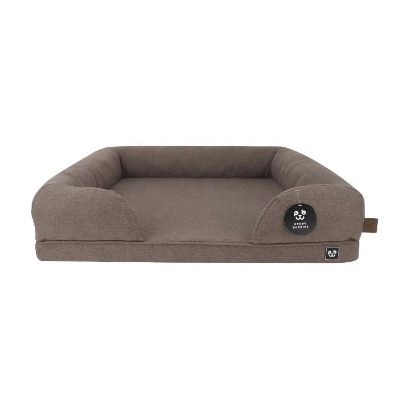 LS Factory Customize High Quality Memory Foam Dog Bed Dog Sofa Beds With Removable Washable Cover