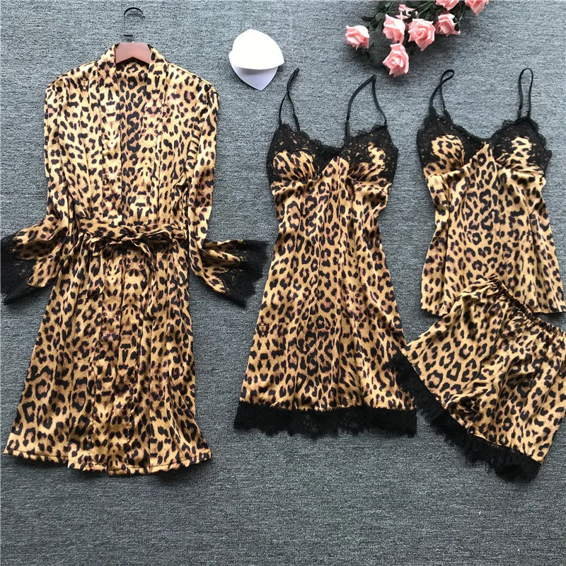
Spaghetti Strap Dress Sexy Imitated Silk Pajamas Sexy Photos Of Girls Nightwear Satin Shorts Pajama Set 