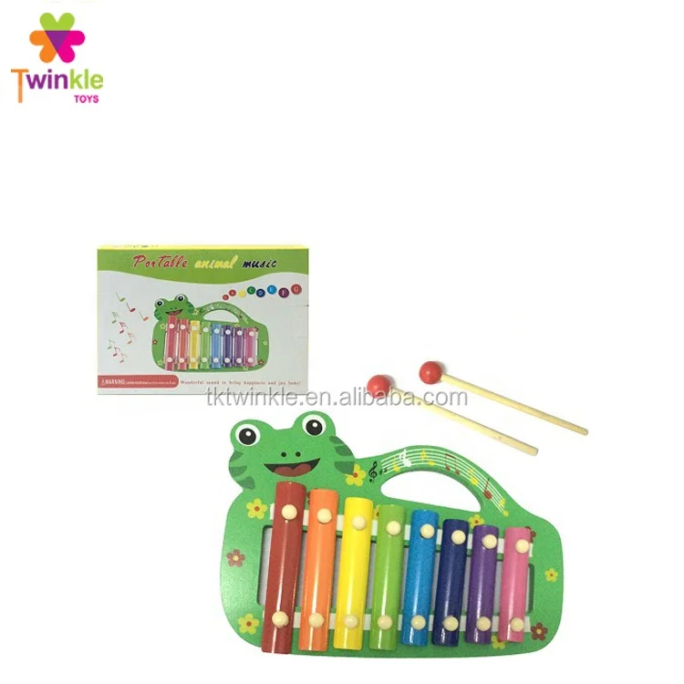 kid toys musical instrument frog wood xylophone