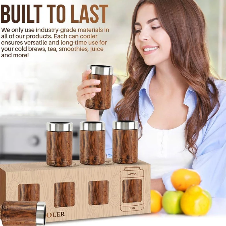 Custom Logo Online Shop Can Insulator Stainless Beer Holder for Gift