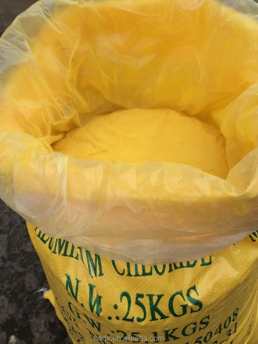 Light Yellow Powder PAC Polyaluminum Chloride for swimming pool water purification