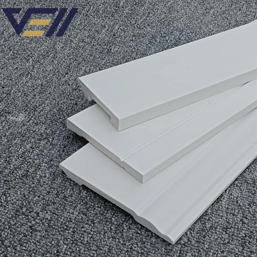 China Factory Wholesale Polystyrene Ps White Skirting Baseboard Door Frame