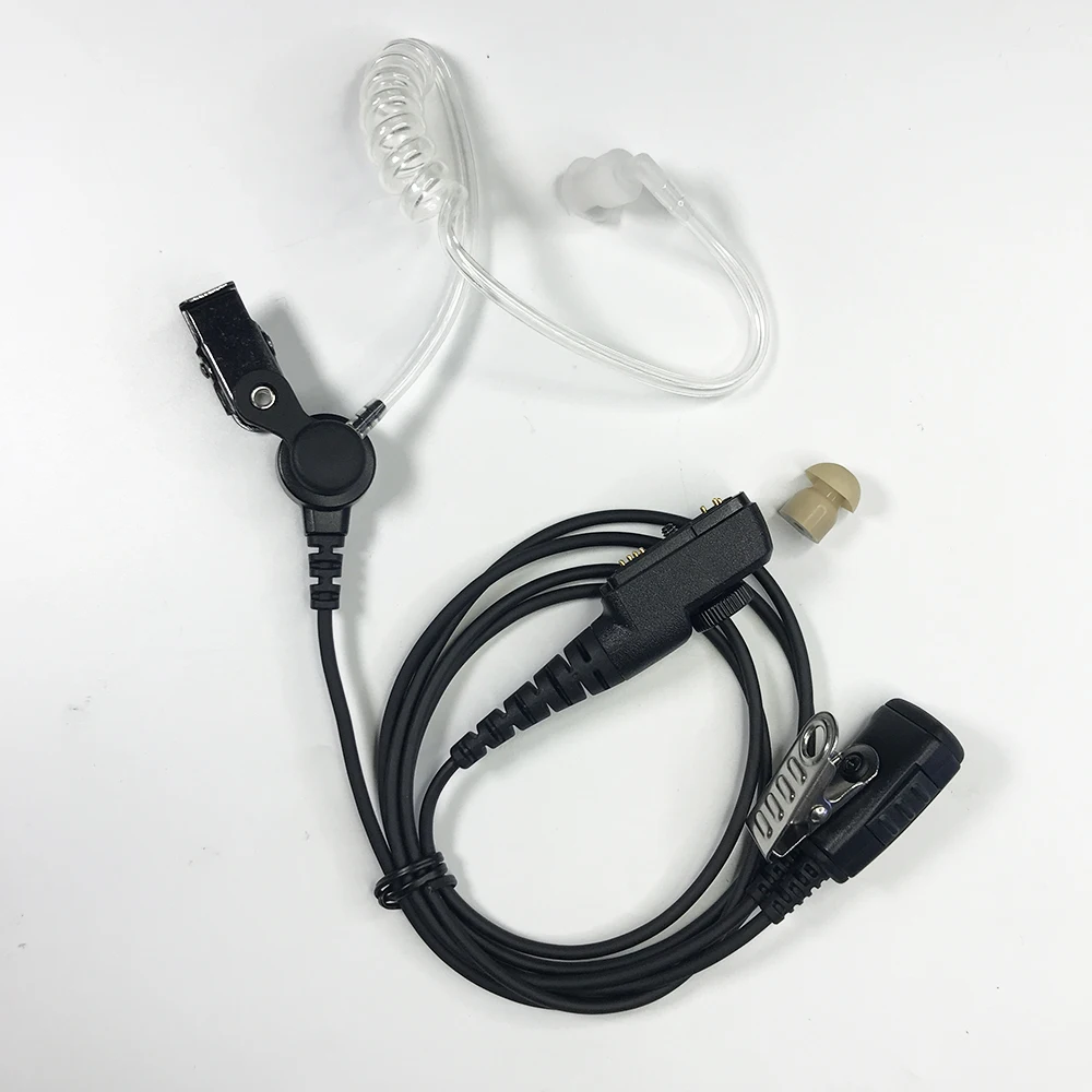 Compatible HDS-2 Clear Air Tube Mic Headset ,Walkie Talkie Earpiece Headphones Wire For EADS AIRBUS THR9 THR9i  Radios