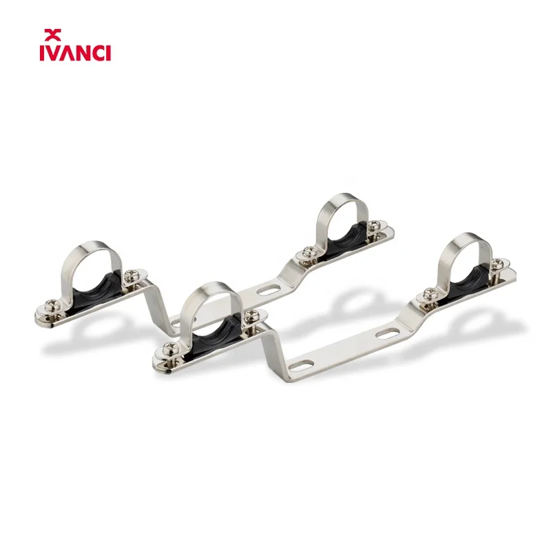 IVANCI 304 stainless steel floor heating system manifold pipe with chrome brackets