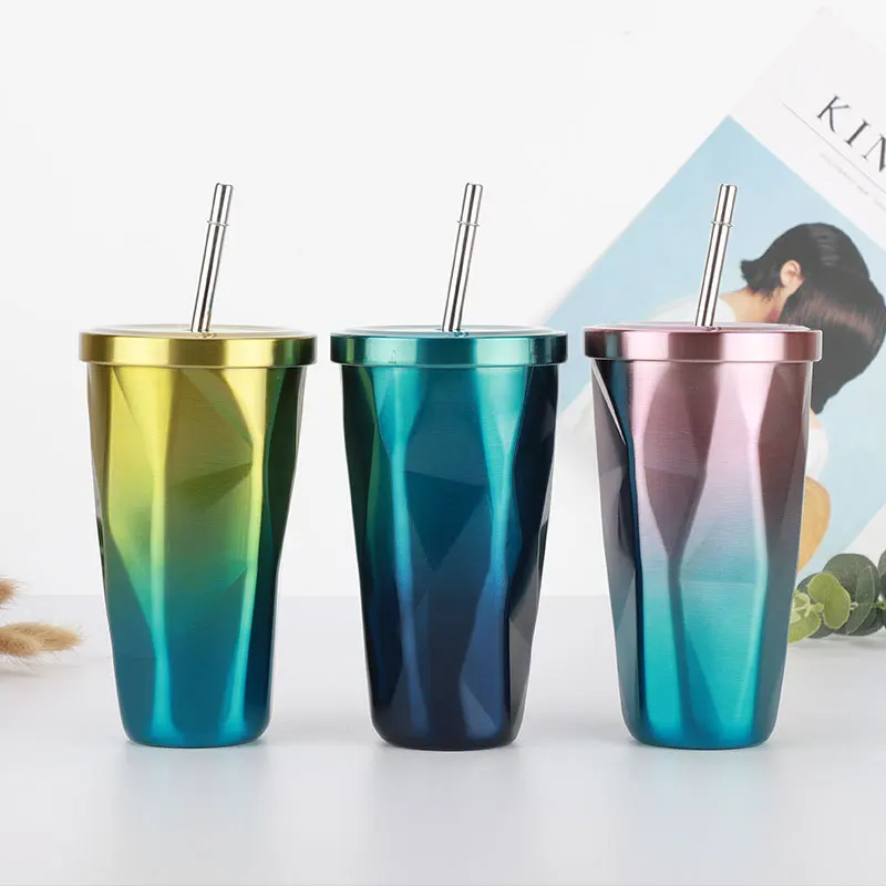 
WeVi insulated water color changing slim bar accessories for drinking slim tumbler with straw 
