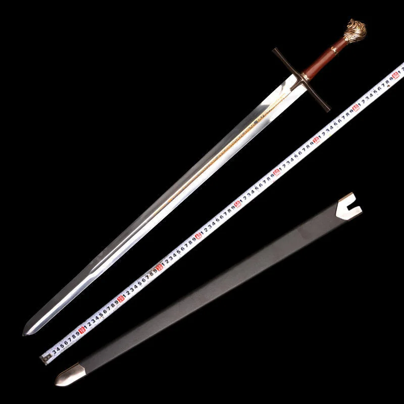 Hot Selling 116cm 2.25kg Lord of Ring Lion Head Sword For Cosplay Collection
