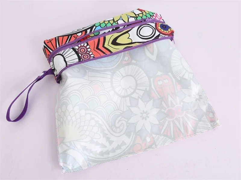 Eco-friendly diaper bag,nappy wet bags baby reusable,waterproof wet dry Baby Wet Bag pouch