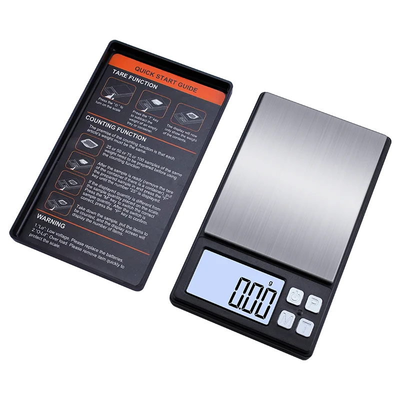 Changxie Stainless Steel 500g 0.01g Measurement Digital Pocket Scales Weigh Gram Weighing Tools Jewelry Scale