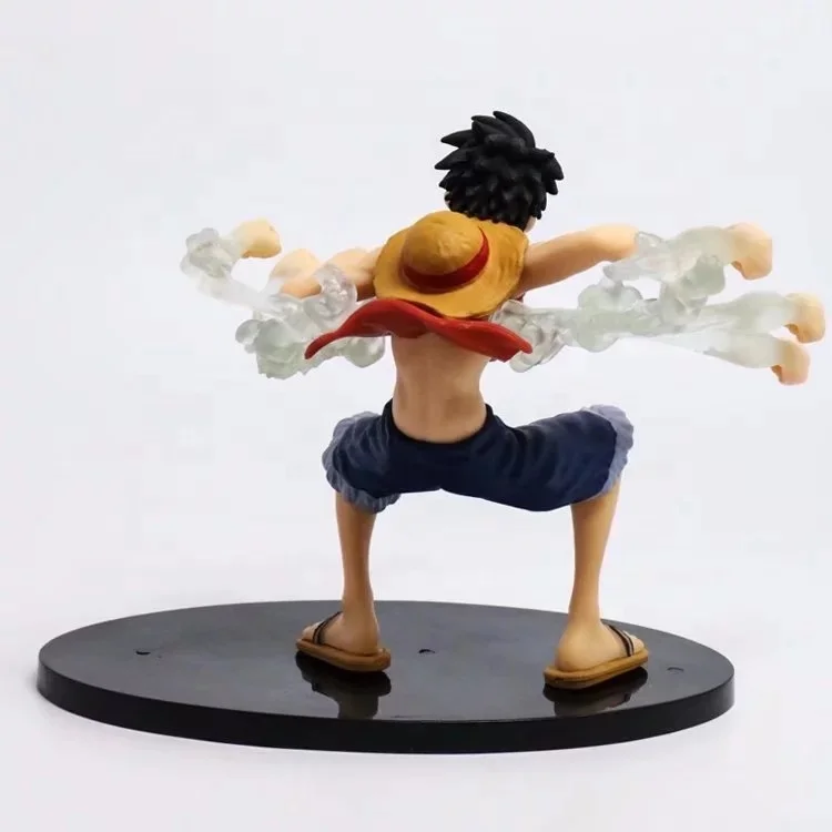 NEW One Pieced Straw Hat Pirate Captain Straw Hat Boy Combat Version Rubber Gun Luffy Figure