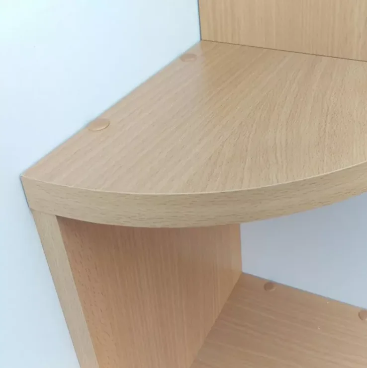 Living Room MDF Wood Corner  Wooden Wall Corner Shelf Design