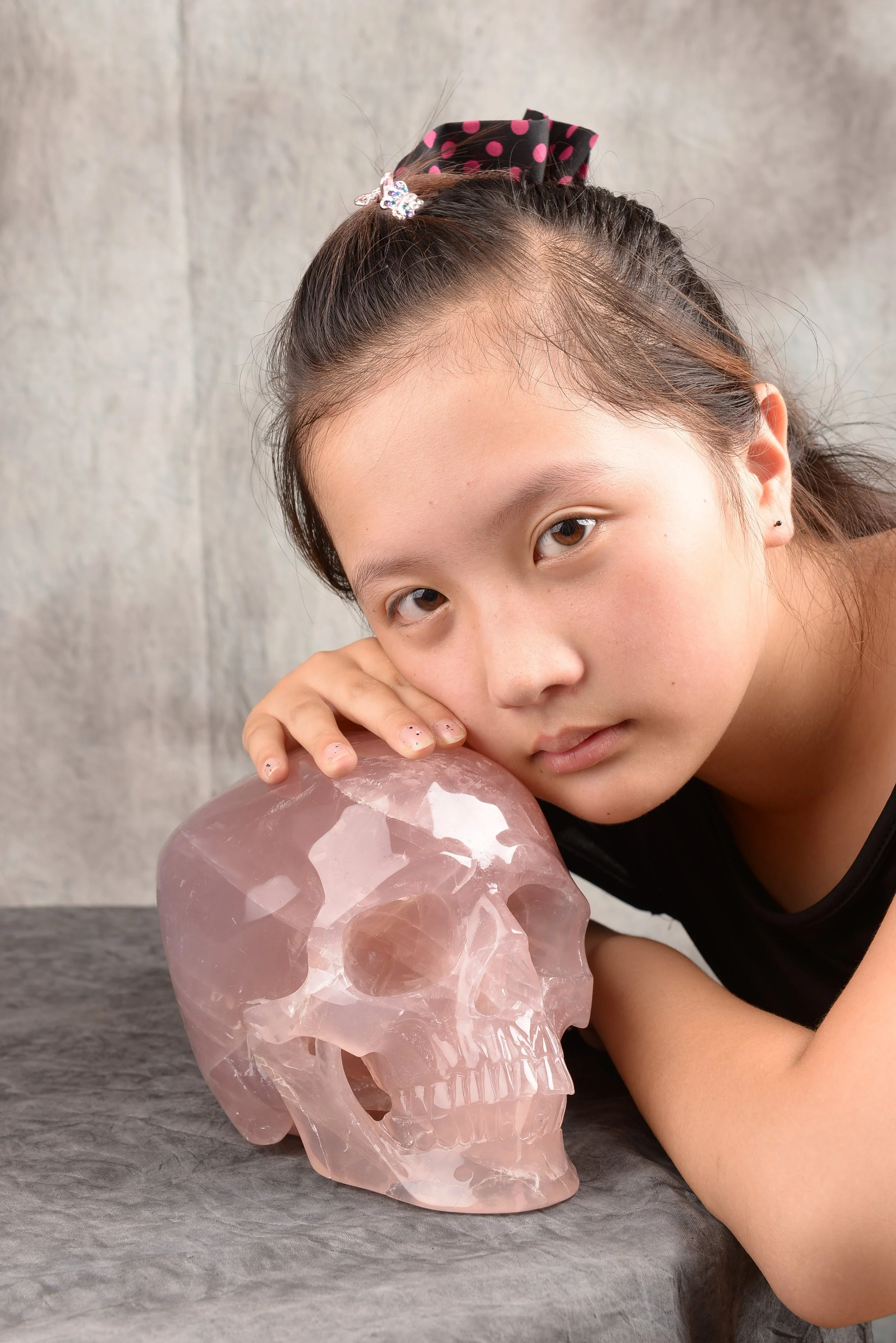 EUDEMON custom size Rose quartz Skulls Crystal Healing stones Crystal Crafts Holiday gift Human skulls statue meditation stone