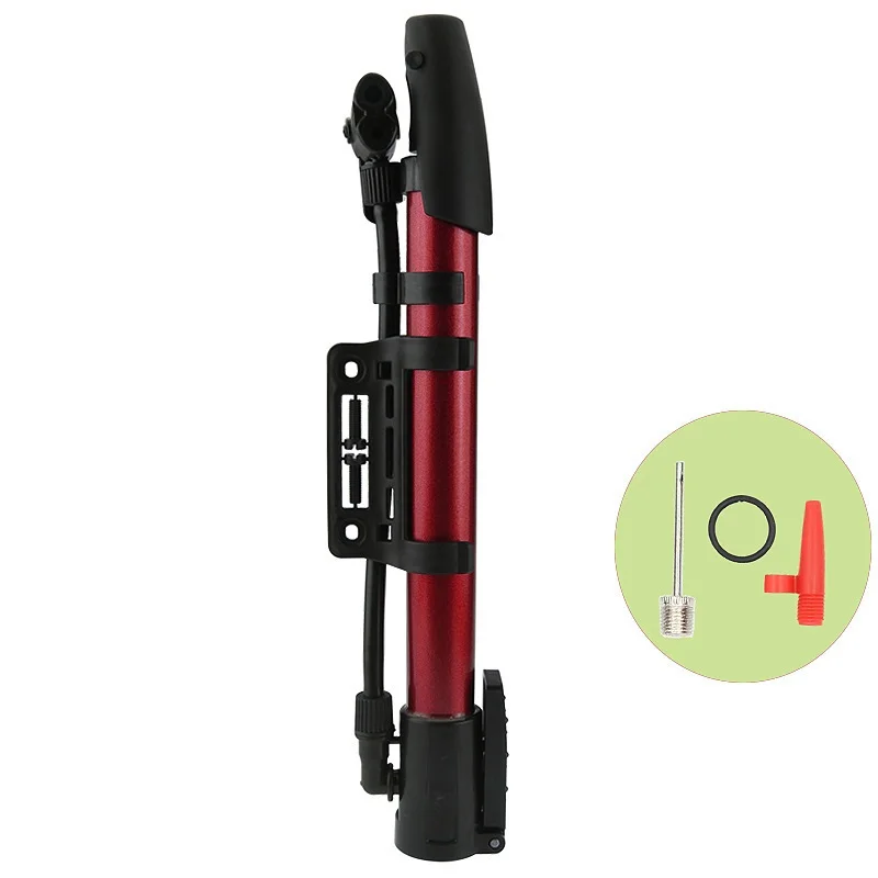 Mini Aluminum Bmx Cruisers Bicycle Pump Manual Portable Football Basketball Bike Inflator Cycling Vehicle Inflator Accessories