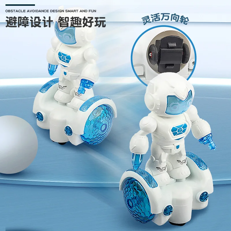 2024 New Design Kids Education Play Police Smart Robotic Arm Light Music Walking Electric Dancing Robot