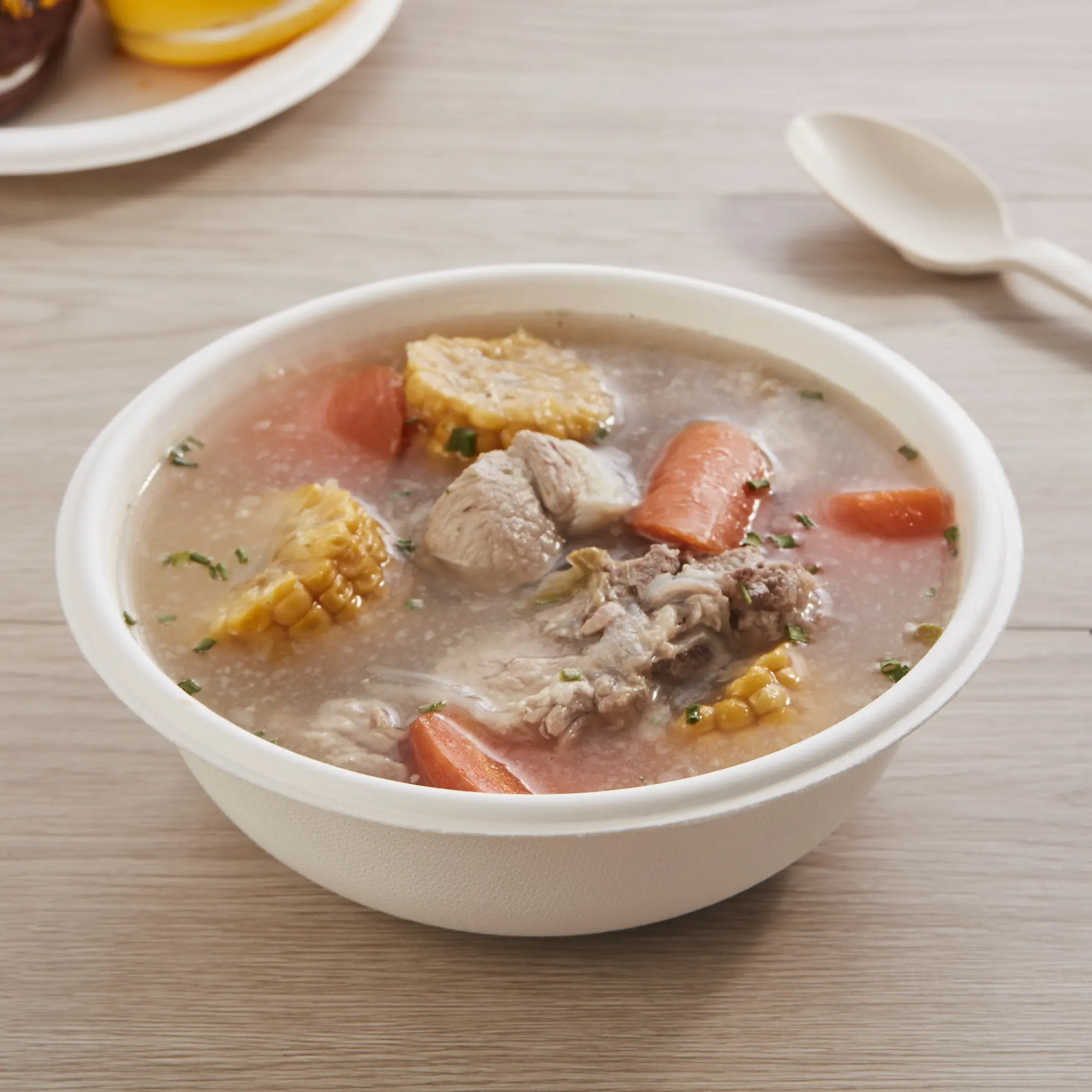 
32oz Bagasse Sugarcane Salad Bowl Disposable Paper bowl 