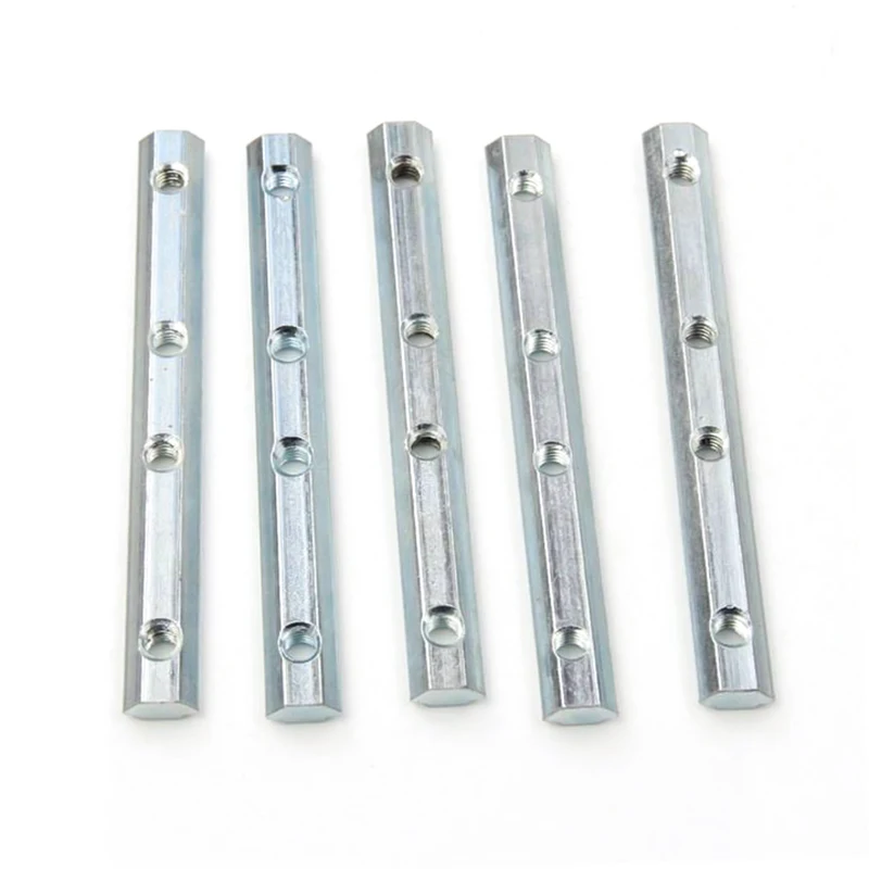 European standard 20 30 40 45 slot bar connector butt joint aluminum profile extension