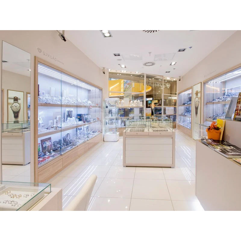 Myshine  Jewelry Shop Interior Decoration Boutique Display Cabinet Simple Jewellery Shop Counter Design Images
