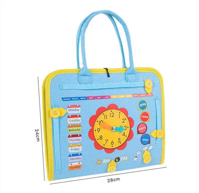 Montessori Toys Busy Board Sensory Activity Developing Board for Motor Skills Learning Board for Toddlers