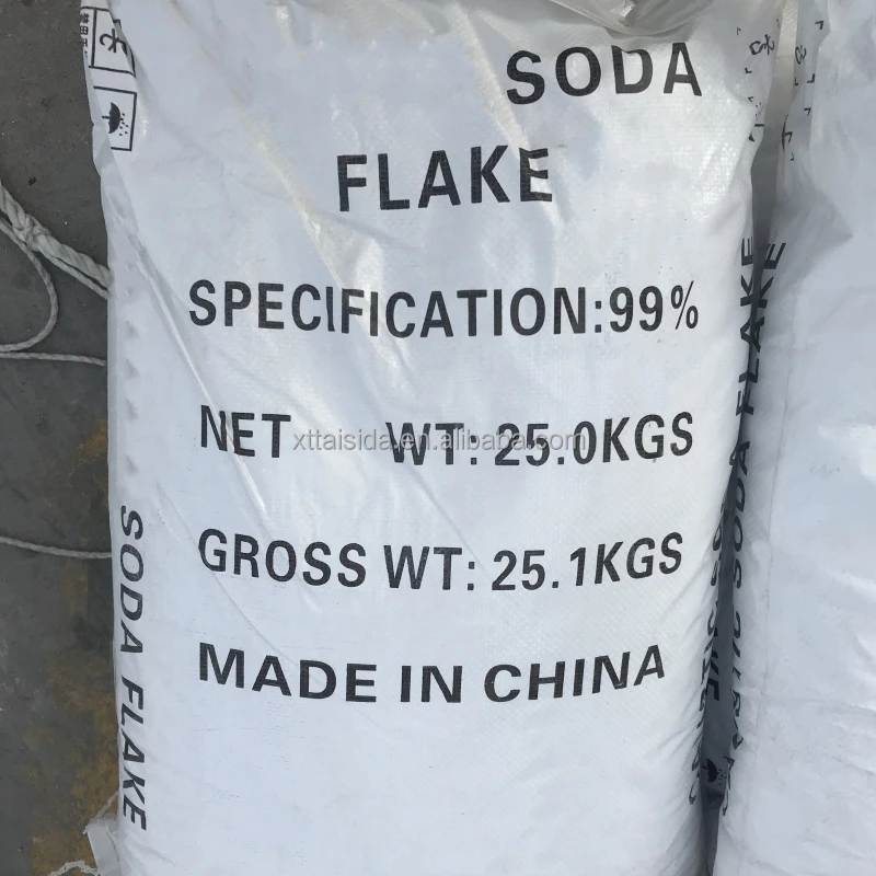 Industrial Grade Soda Flake Peals 99 Purity Soda