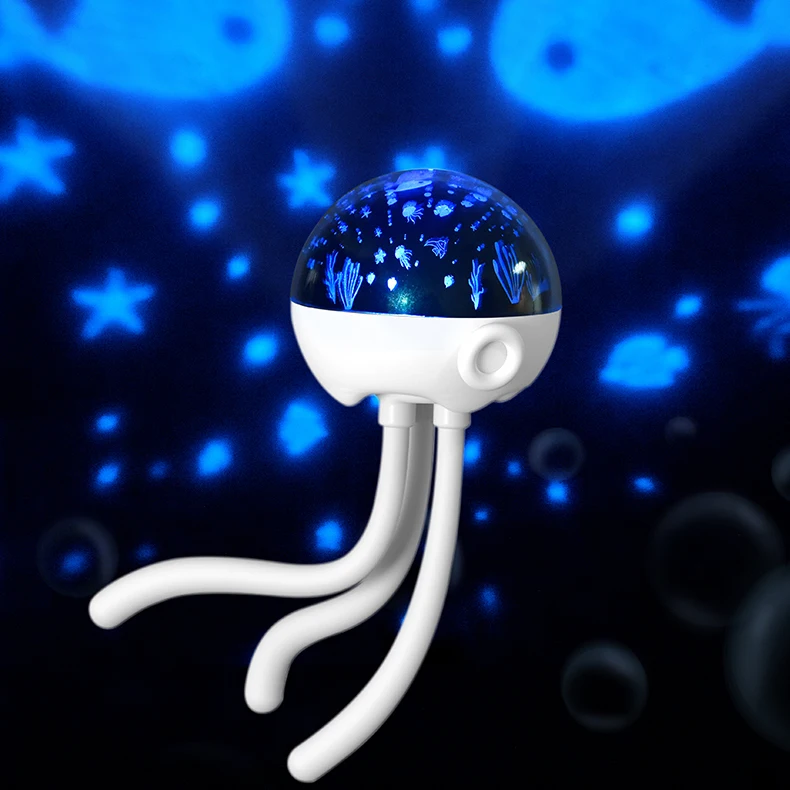 Octopus Rechargeable Star LED Night Light Projector Mini Star Space Projection Lamp for Kids for Home Living Room Hotel Use