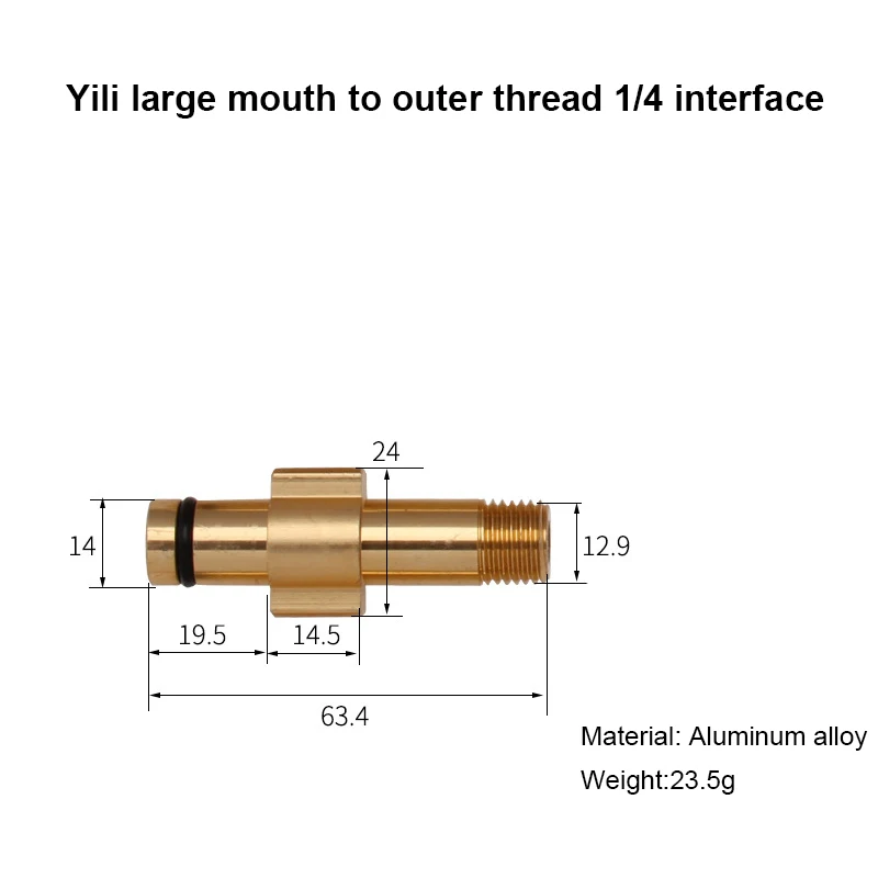 Car  Foam Wash Adapter  High Pressure  Foam Gun Nozzle accessory