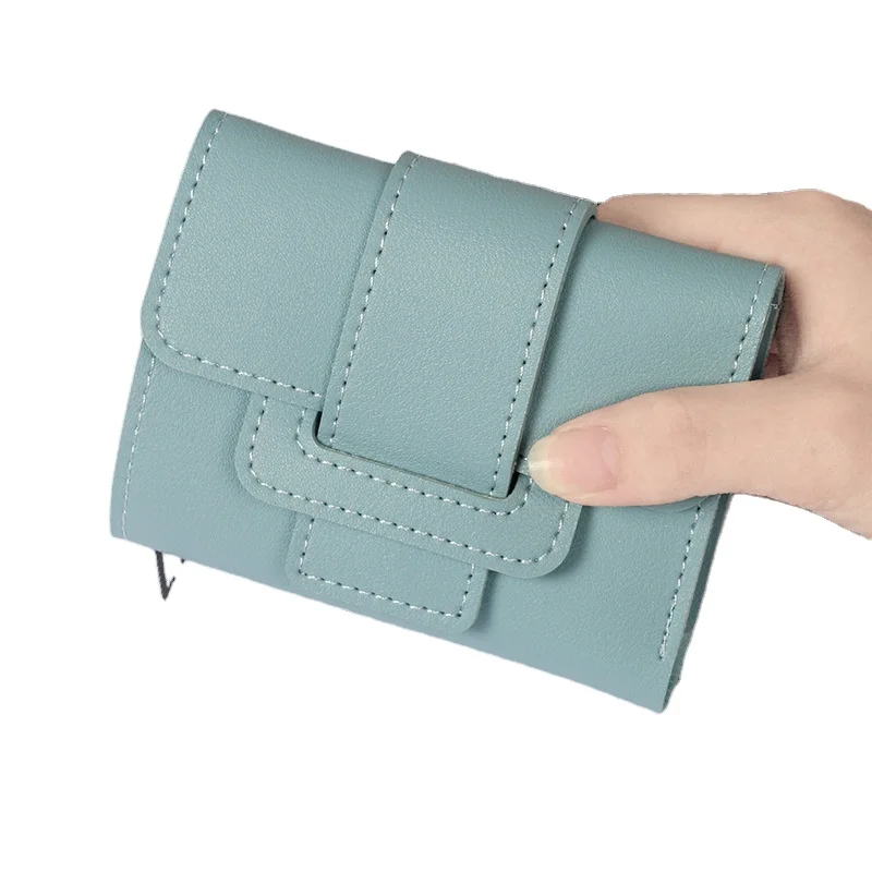 New Short Zero Wallet Junior High School Student Small Wallet Minimalist Multi functional Large Capacity Wallet