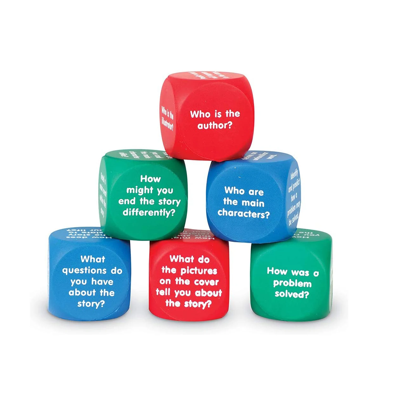 OEM Learning Resources Conversation Cubes PU Foam Cubes for Kids Social Emotional Learning