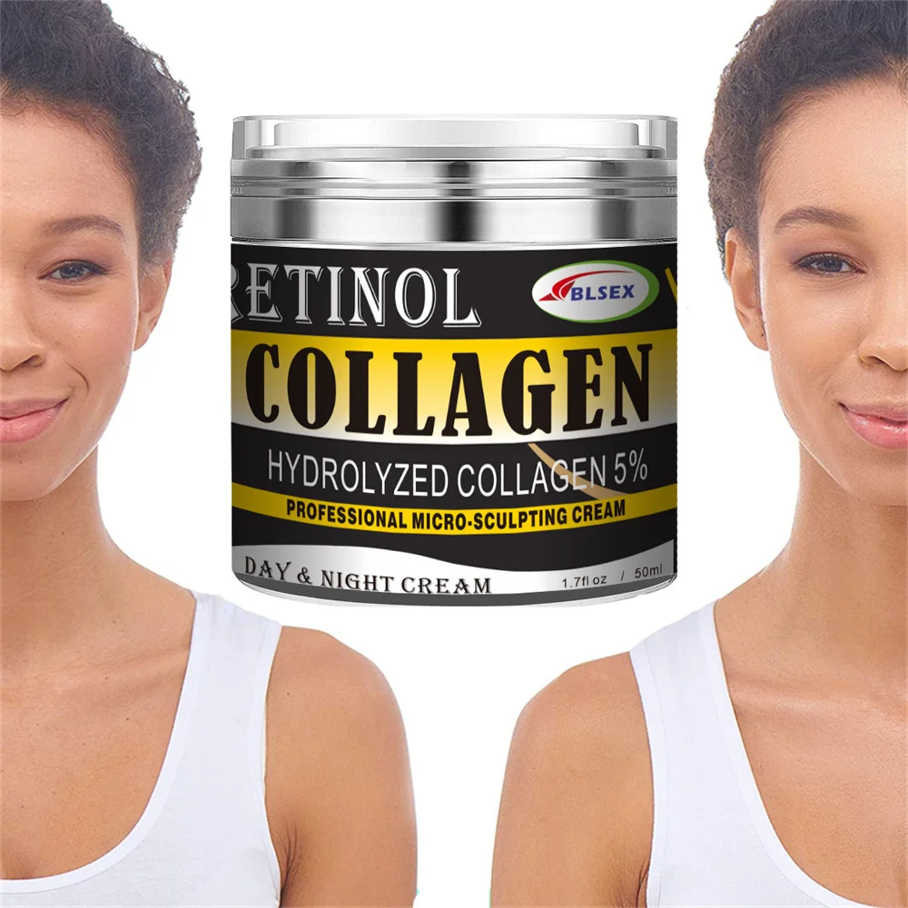 50ml Retinol 2.5%Moisturizer Face Cream Hyaluronic Acid AntiAging Remove Wrinkle Vitamin E Collagen Smooth Whitening Cream
