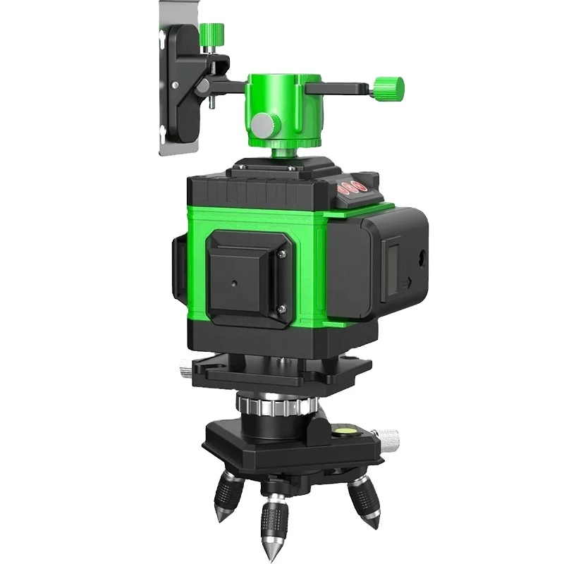 Best 16 line beam cross high quality laser level green unit cheap price 4d rechargeable