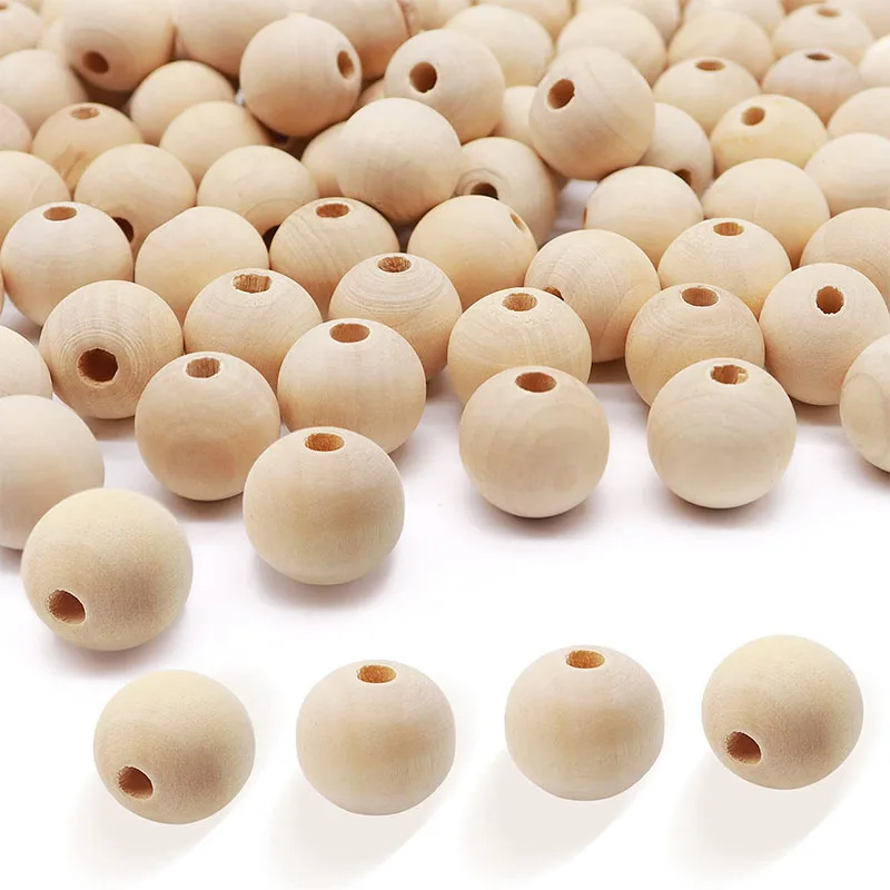 Wholesale 20mm Cheap DIY Accessories Wooden Beads suppliers Round natural Wooden Bead