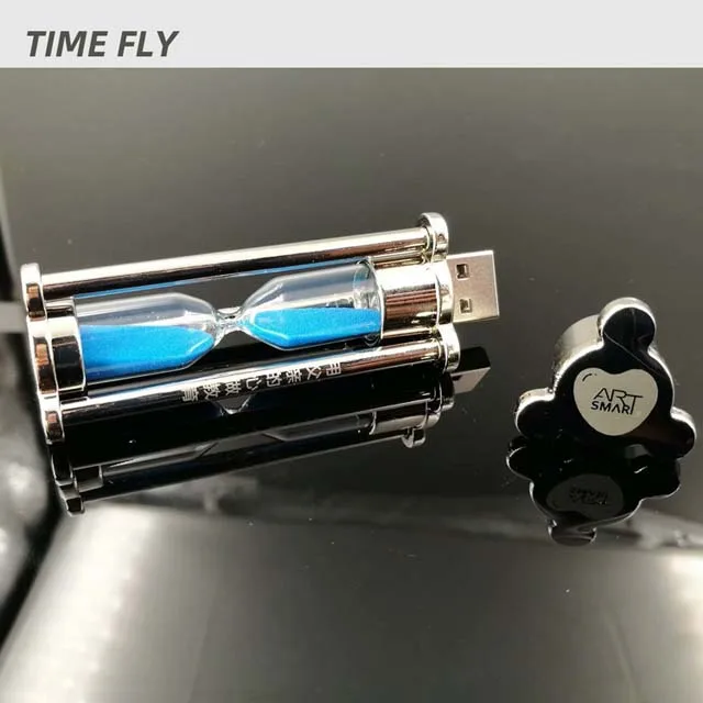 Песочные часы с песочком 16 ГБ подарок подруге невесты персонализированный USB флеш-накопитель